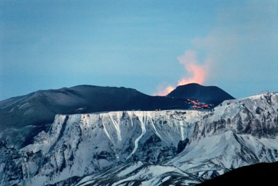 Eruption from land