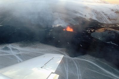 Eruption from the air