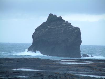 Some rocks last longer then others against the sea
