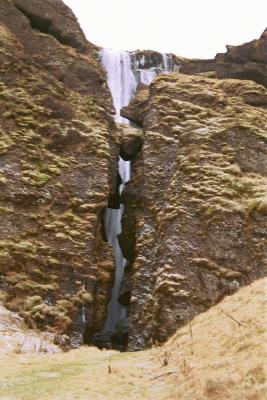 Gljfrabi. A waterfall called the one living in a canion