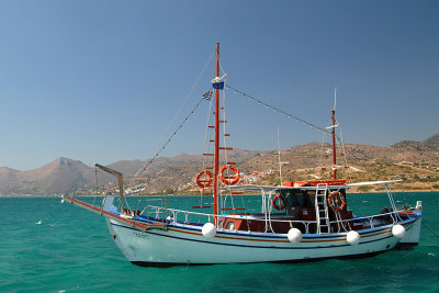 Typical greek boat in Plaka