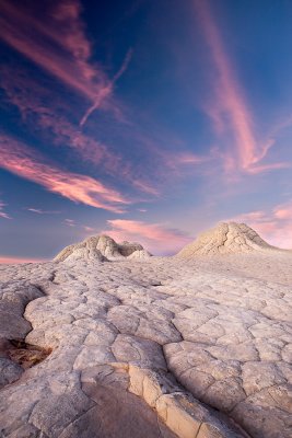 White Pocket - Pink and Blue