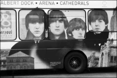 Beatles on a bus