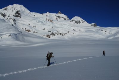 Crossing Bishop Glacier
