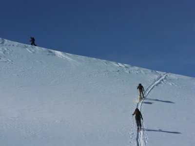 Ski Touring up to Tszil Mountain