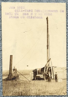 OK Atoka Co Oil Well #1 Sec 8 T 28 R112 Jan 1922 Gill-Ward Development Co..jpg