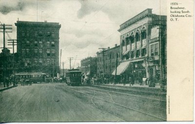 OK Oklahoma City Broadway Looking South OKC OT ca 1904.jpg