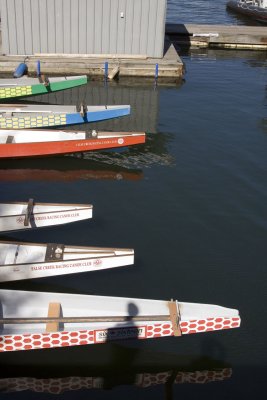 few boats in Granville Island