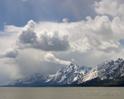 Tetons from north end of Jackson Lake