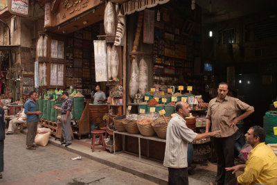 Spice shop in Khan El - Khalili Bazaar, Cairo