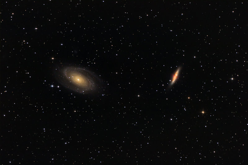 M81 (Bodes Galaxy) M82 1200 pixels