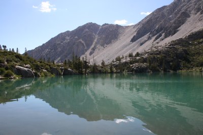 Reflections: Mt. Alice in First Lake, Big Pine Creek, CA