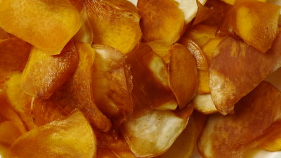deep-fried camote chips