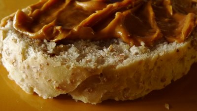 peanut butter on sourdough