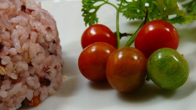 kintoman rice + tomatoes