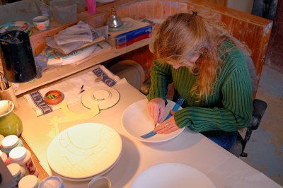 Pottery Maker at Work