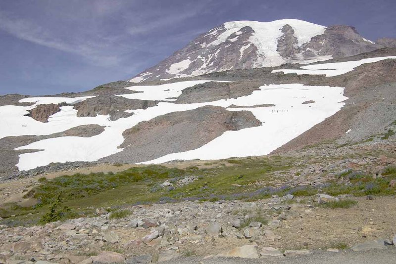 The short cut trail is closed do to snow. Now I have to go up there to get down to Panorama Point.