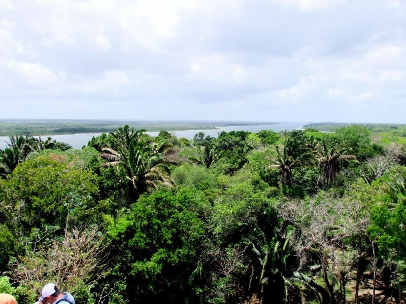 The View of the Lagoon from the Top of the Main Temple.