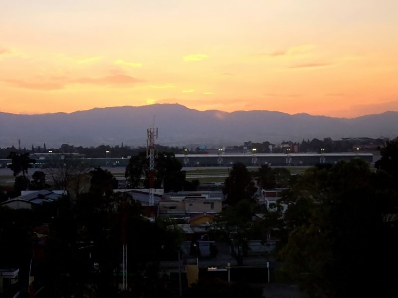  Sunset from the Crowne Plaza Hotel in Guatemala City