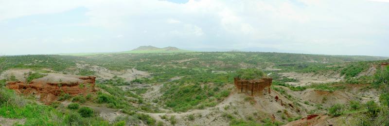 Panorama of Olduvai Gorge
