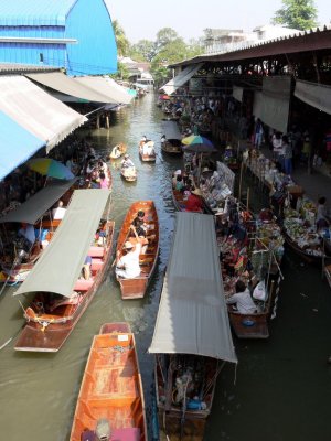The Only Floating Market Left in Thailand