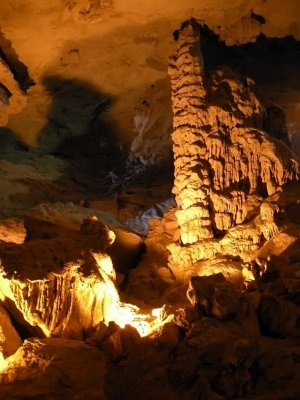 Inside One of the Many Caves Among the Islands