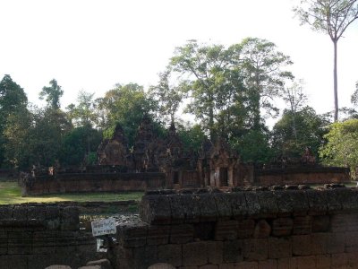  The Banteay Srei Area, Commonly Called the Citadel of Women, Made Primarily of Pink Sandstone