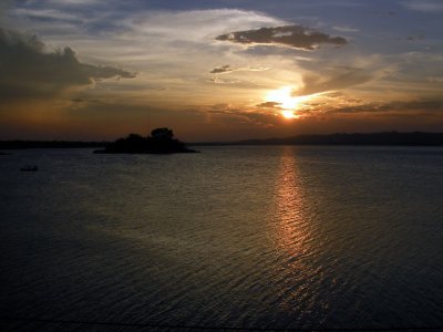  Sunset Over Lake Peten Itza