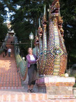 306 steps lead up to the temple