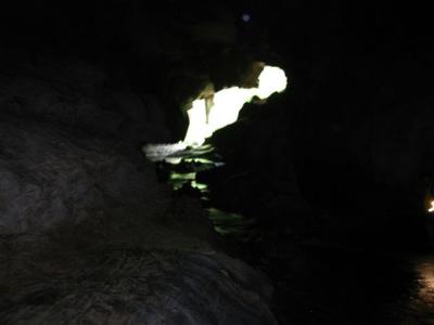 back to the opening finally  (what a joy to see) after crossing many streams and deep water in the cave in the dark