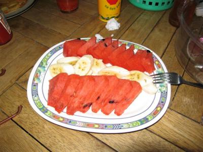 my lunch, fruit plate