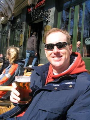 Beer at the local Plaza