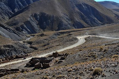 On the road between Potosi and Uyuni