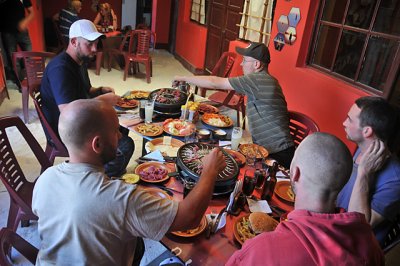 Lunch at the Extreme Fun Pub in Uyuni
