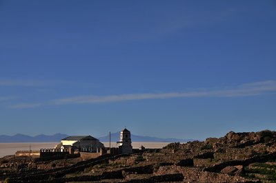 Iglesia San Juan Bautista in Tahua on the northern shore of the Salar de Uyuni.