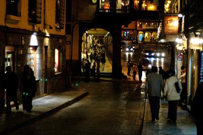 Cusco Street at Night