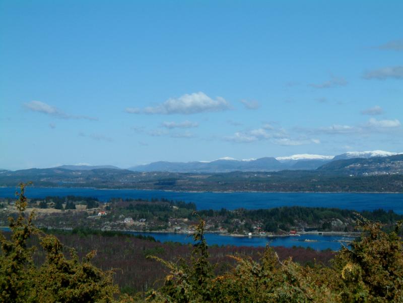 Lygra seen from Bergfjordfjellet