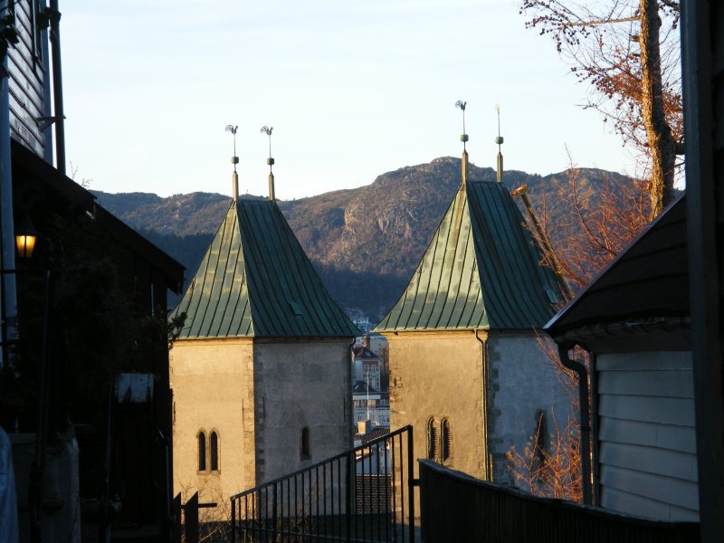 Maria Kirken - Church of Maria seen from Stoelegaten where JWNM -lived