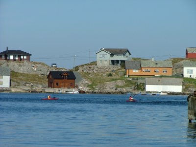Houses by the inlet of Fedje