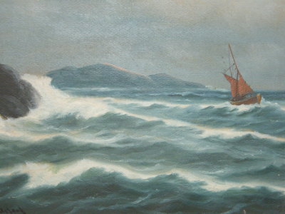 Willum sailing along even in gale