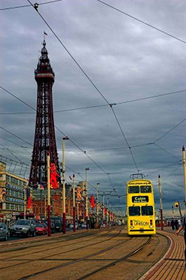 Blackpool Tower and Tram