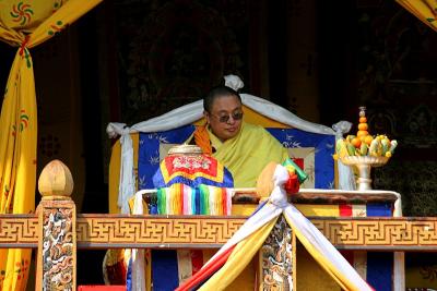 The Je Khenpo-highest religious official in Bhutan
