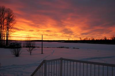 Sunset from our cabin deck.jpg