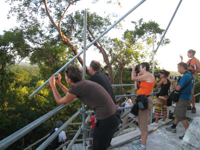 Tourists at Tikal