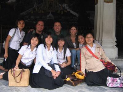 Thai students who needed help with their English class...
