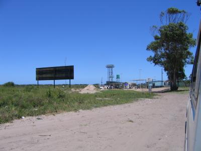 The border crossing with South Africa