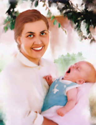 Artist as young woman with baby Wayne.jpg