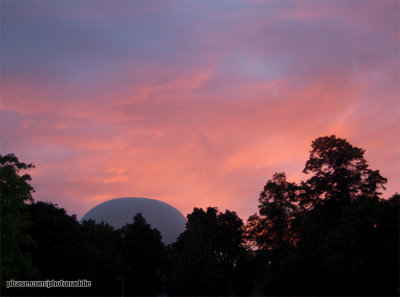 Sunset over London