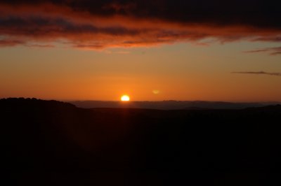 Setting sun