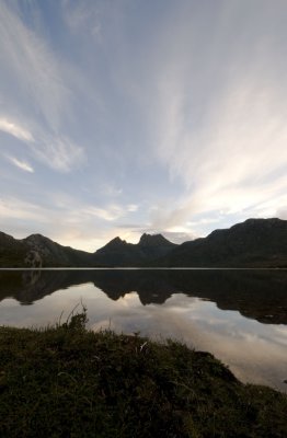 Last light reflectionts in Dove Lake
